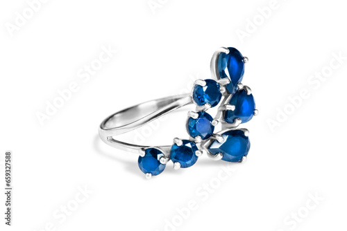 Sapphire ring isolated