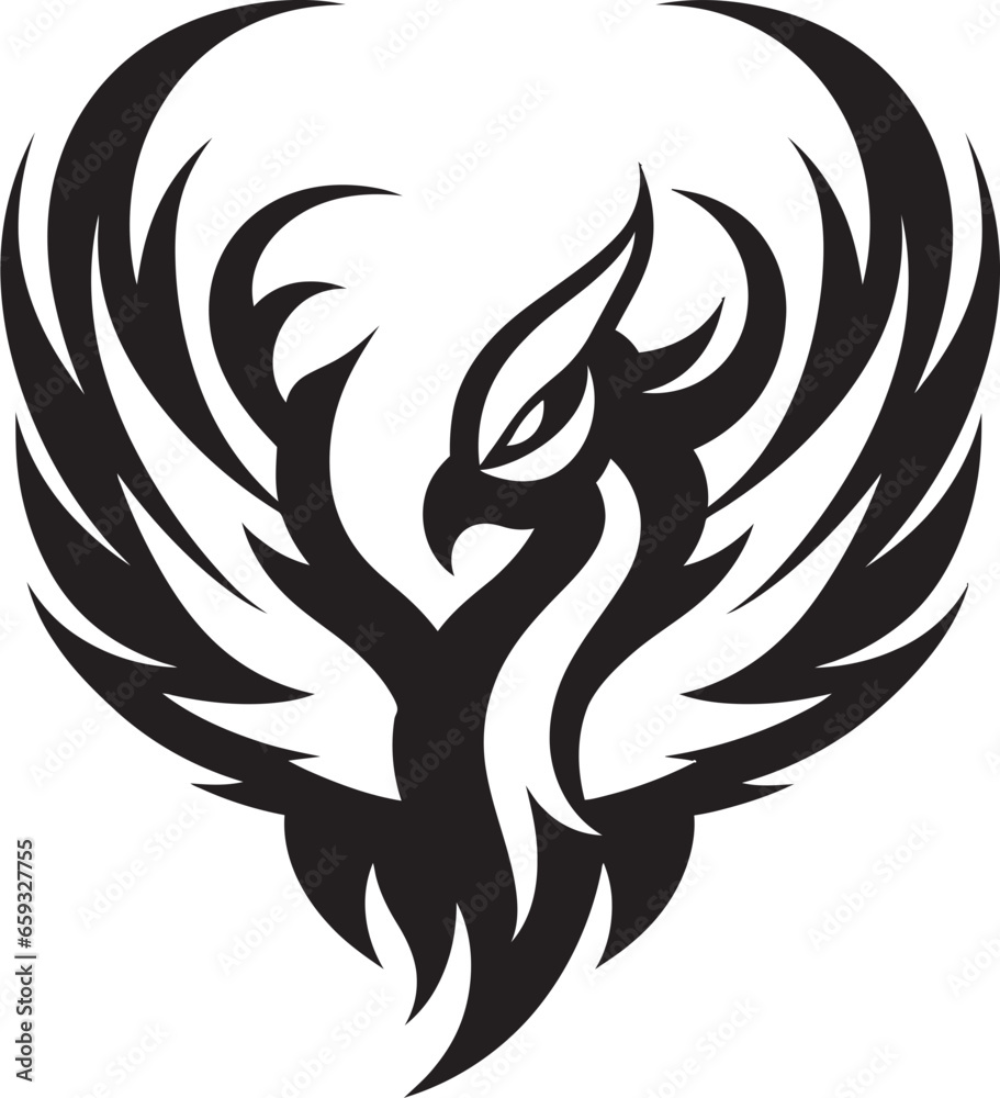Enchanted Black Fire Emblem Dark Phoenix Heraldry