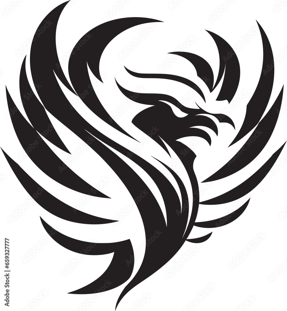 Fiery Feathered Profile Cosmic Rebirth in Shadows Fiery Feathered Profile Cosmic Rebirth in Shadows