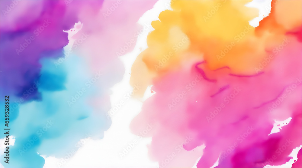Vibrant Watercolor Abstract Art Background