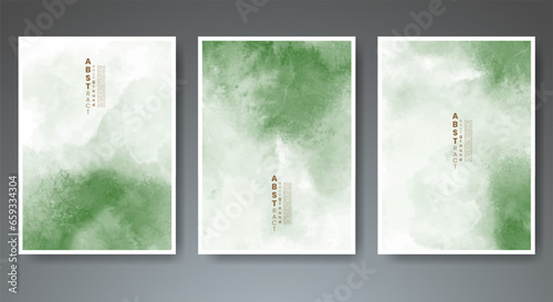 Set of creative hand painted abstract watercolor background. Design for your cover, date, postcard, banner, logo.