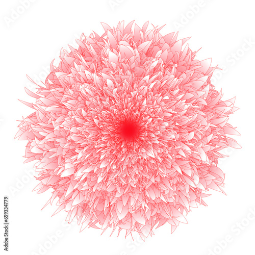 Obraz na płótnie Abstract Flower w salonie