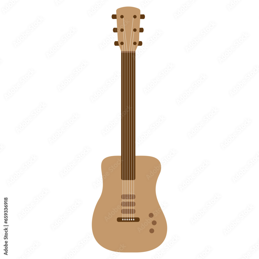 Naklejka premium acoustic guitar vector illustration