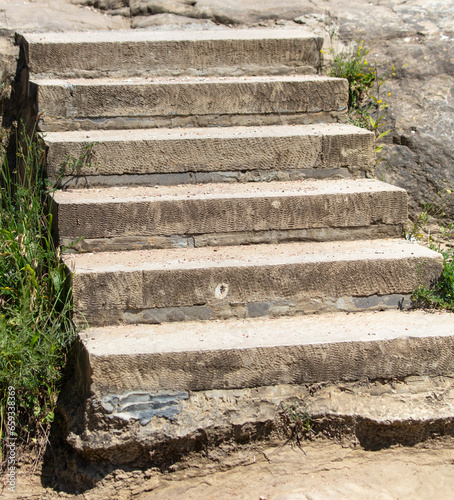 Concrete steps in the park