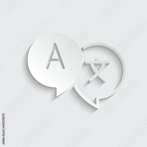 Language translation icon vector, change language icon 