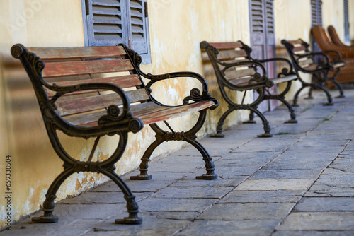 Lounge seating at the French Consulate in Longzhou, Guangxi, China photo