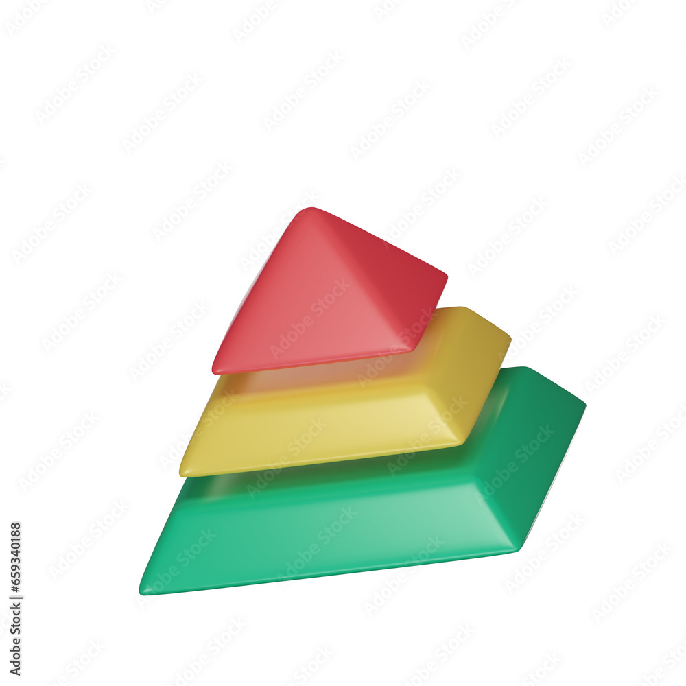 Pyramid Charts And Diagrams 3d icon Pyramid Charts And Diagrams 3d icon
