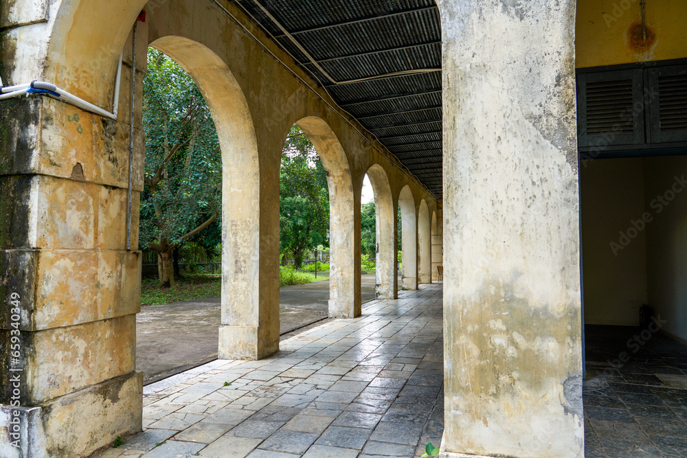 Naklejka premium Historic building of the French Consulate in Longzhou, Longzhou, Guangxi, China