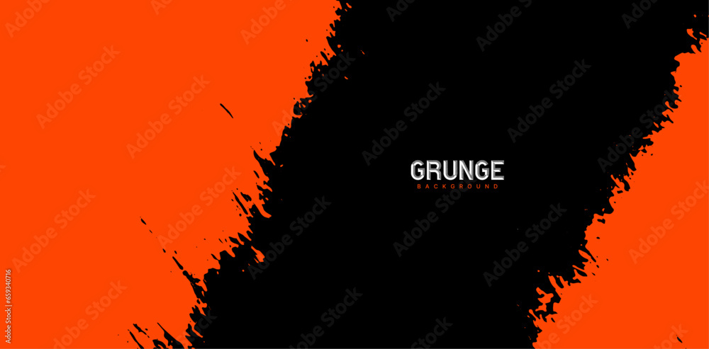 Grunge texture effect background. Distressed overlay rough textured. Abstract vintage monochrome. Black isolated on orange. Graphic design torn style concept for banner, flyer, brochure, or cover Grunge texture effect background. Distressed overlay rough textured. Abstract vintage monochrome. Black isolated on orange. Graphic design torn style concept for banner, flyer, brochure, or cover
