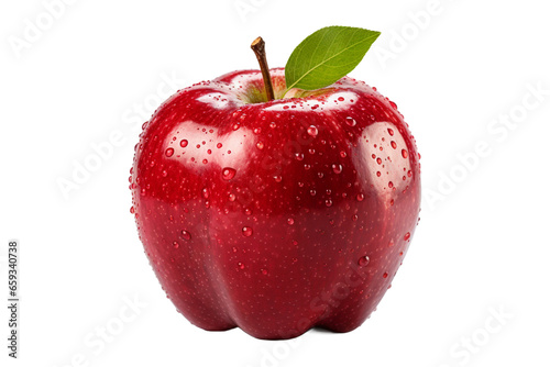 Apple isolated on transparent or white background.