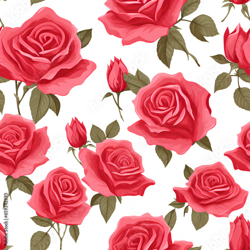 Red roses white background © Leokensiro