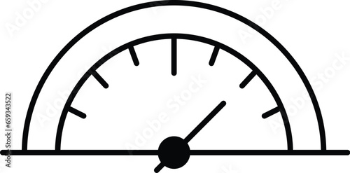 speedometer Vector Icon easily modified

