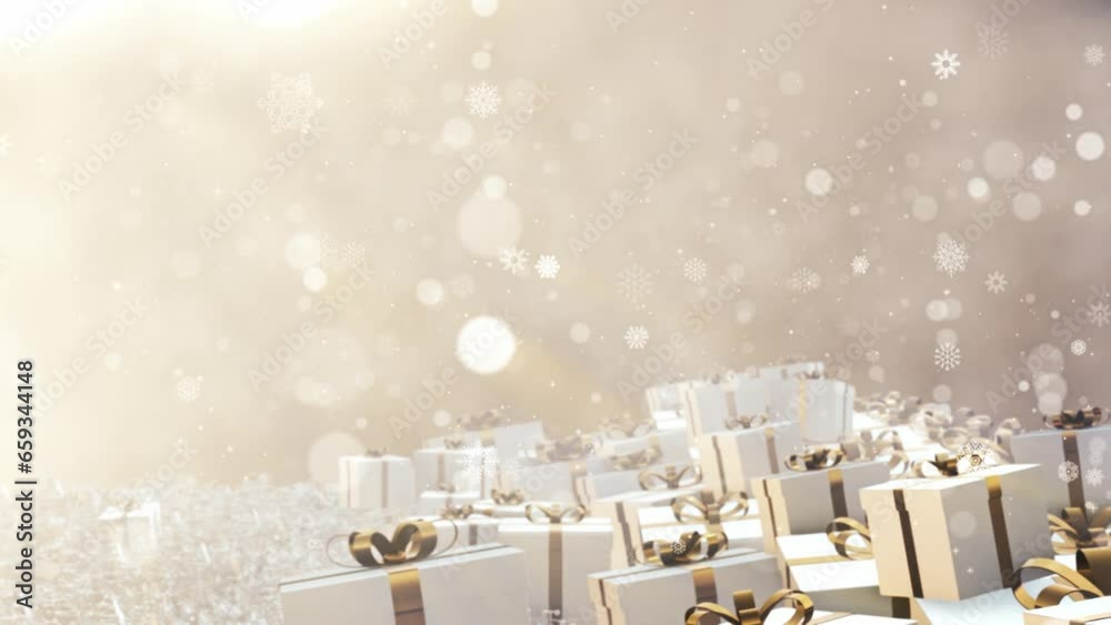 Christmas Gift is motion footage for festival films and cinematic in celebrate scene. Also good background for scene and titles, logos