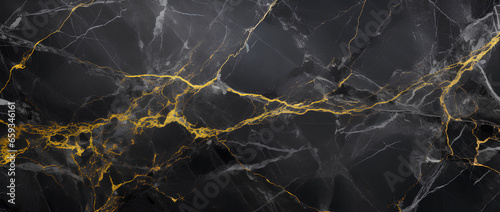 black marble background with yellow gold veins