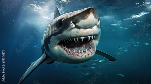 Big shark underwater © Peter
