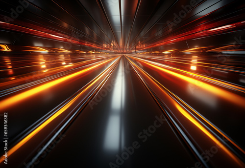 Yellow and red Neon illuminated futuristic backdrop realistic image- ultra hd- high design