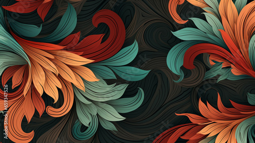 Seamless pattern. Decorative cover texture. Floral seamless pattern.