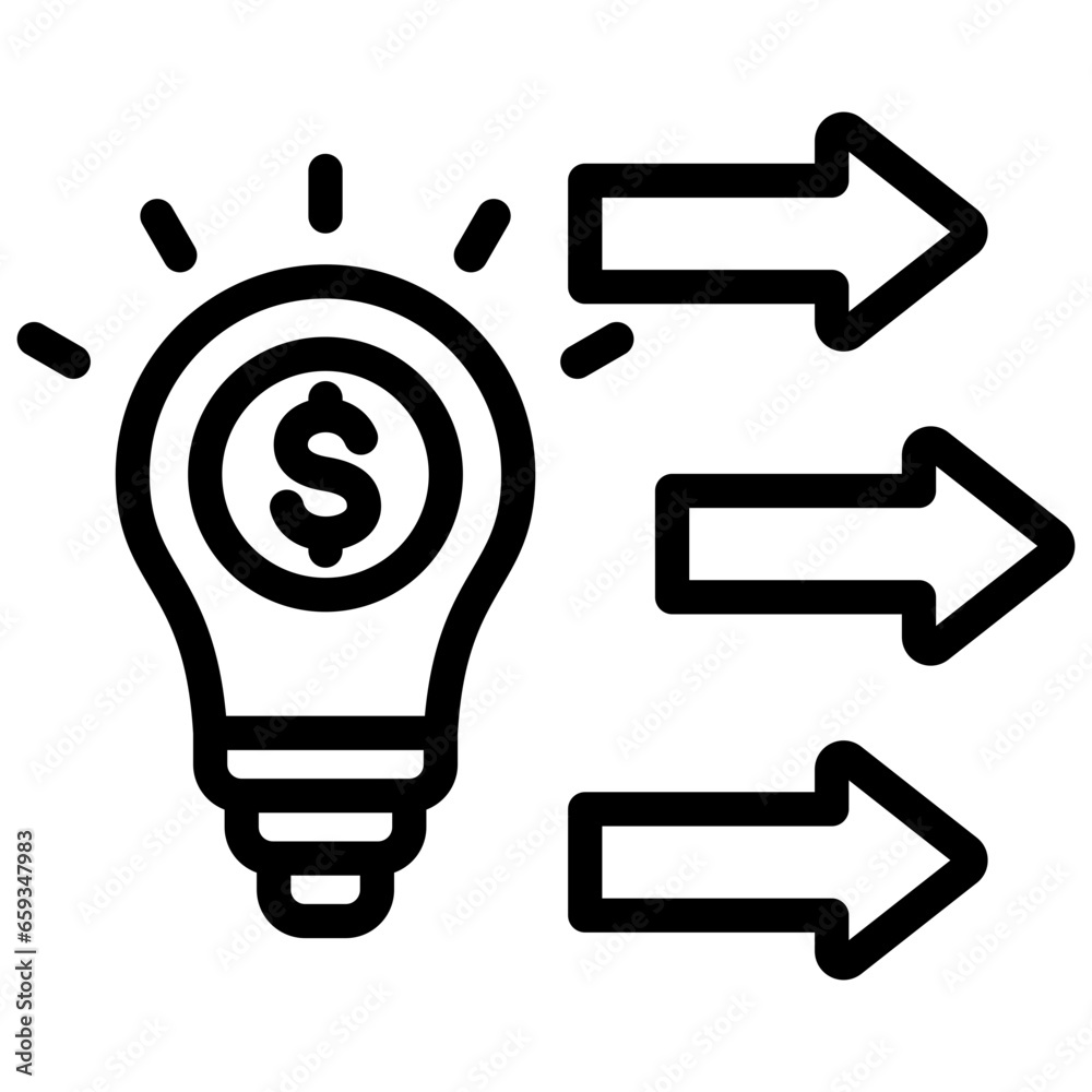 Approach Outline Icon Approach Outline Icon