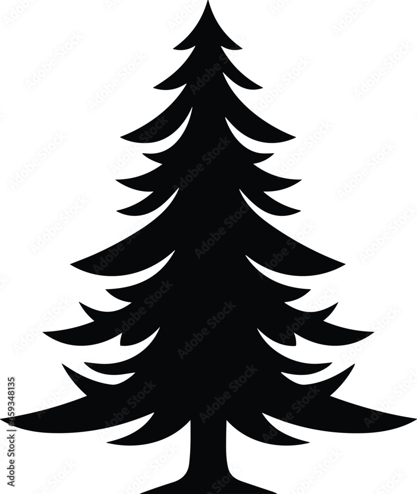 Christmas tree black and white symbols Christmas tree black and white symbols