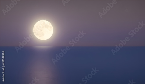 moon over the sea © katerinka