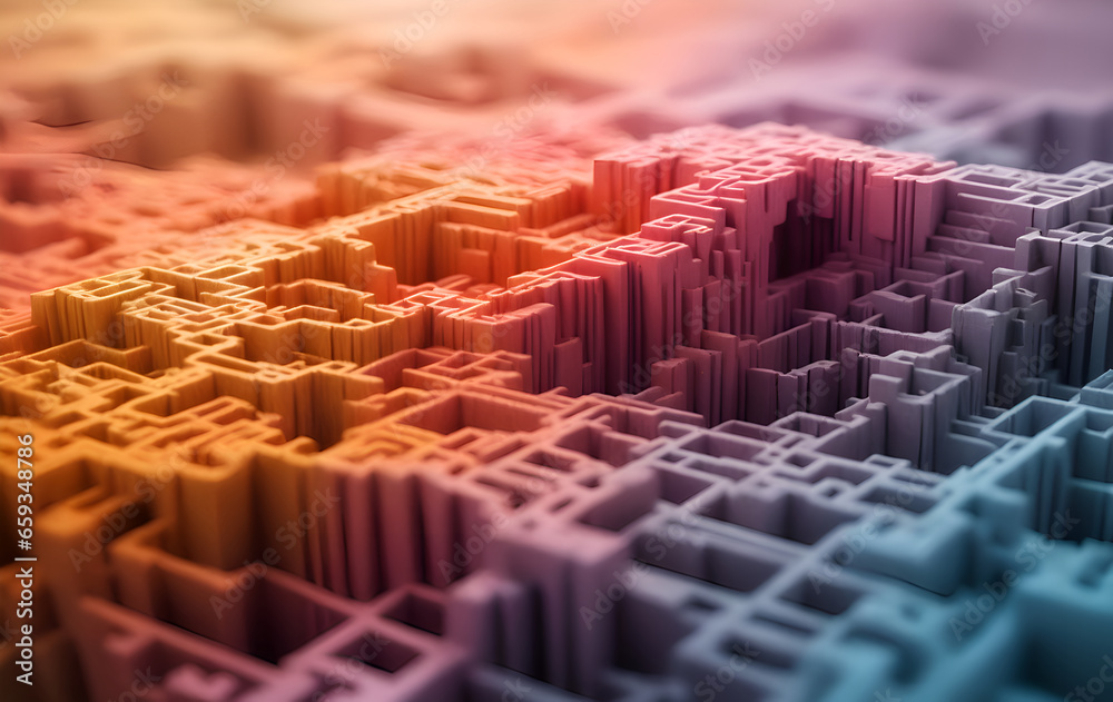 Obraz premium fractal worlds abstraction