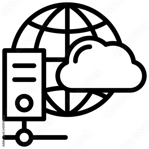 Web Server Outline Icon