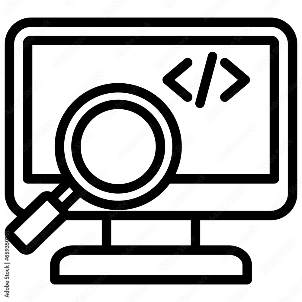Programming Language Outline Icon