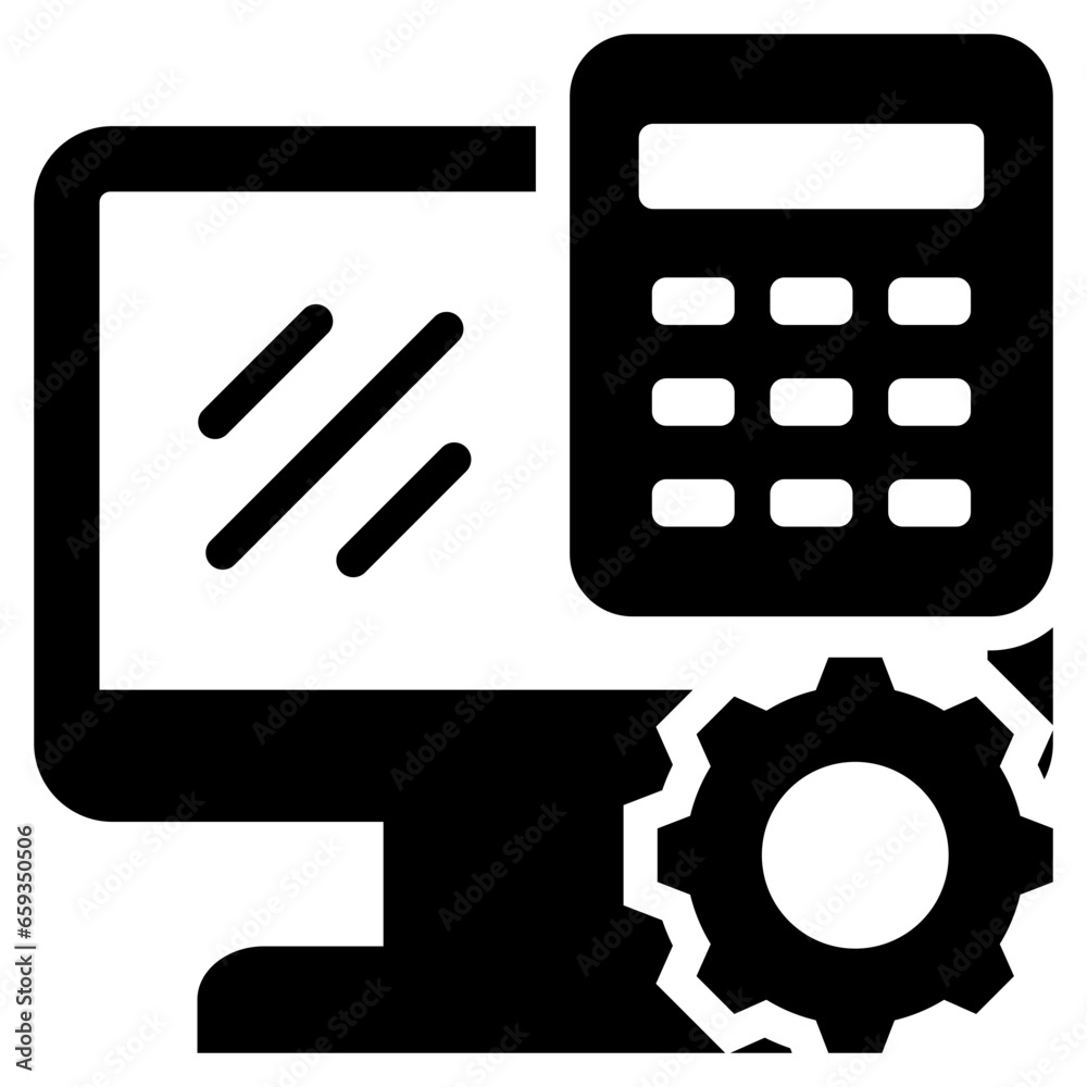 Computation Glyph Icon