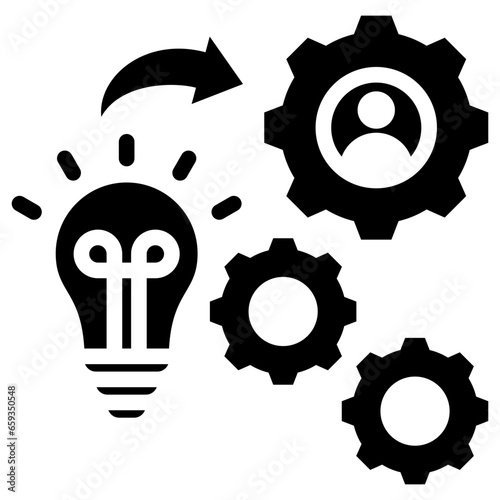 Implementation System Glyph Icon