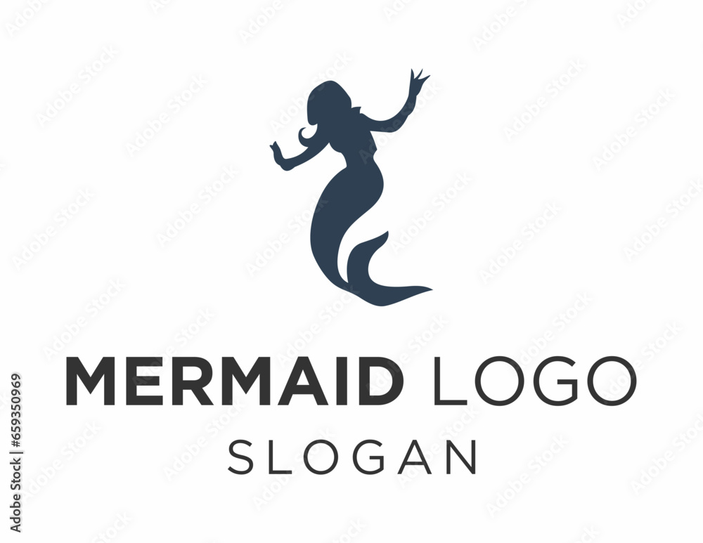 Logo design about Mermaid on a white background. made using the CorelDraw application.