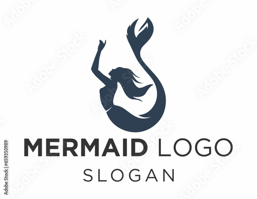 Logo design about Mermaid on a white background. made using the CorelDraw application.