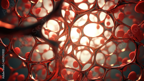 Intricate 3D Model Revealing the World of Human Red Blood Cells