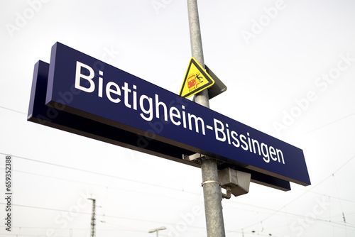 a sign of bietigheim bissingen in germany photo