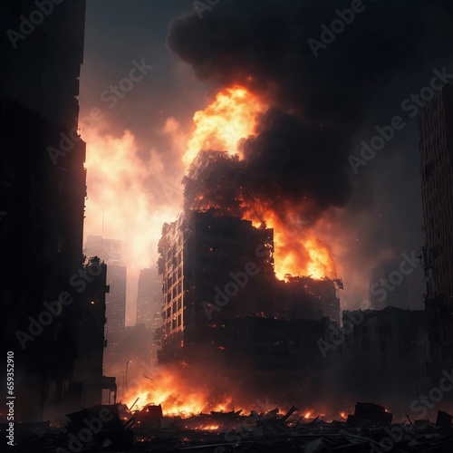 fire in the city/ Moments of Calamity: The Surreal Isolation of Explosions