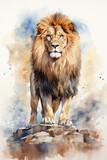 watercolor painting illustration of Majestic