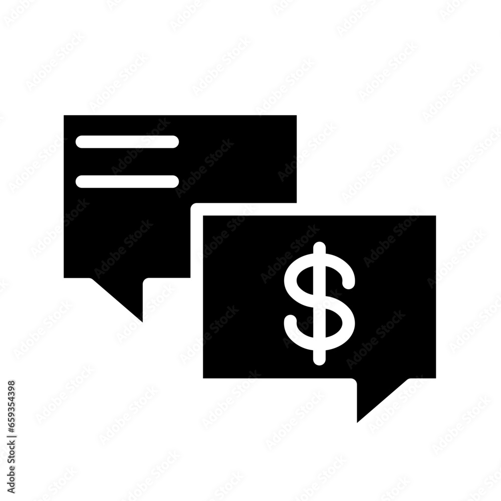 Currency Chat Talk Icon