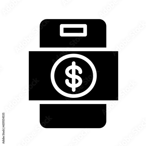 Wallpaper Mural Scan Digital Money Solid Icon Torontodigital.ca