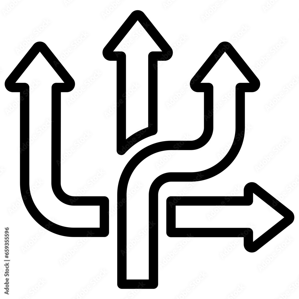 Flexibility Outline Icon Flexibility Outline Icon