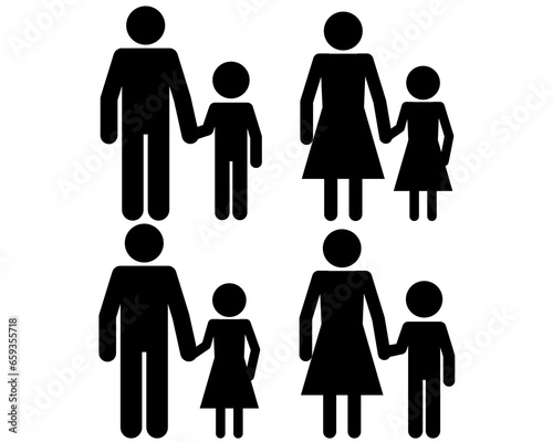 Vater Sohn Mutter Tochter