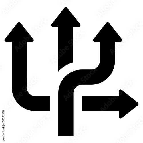 Flexibility Glyph Icon