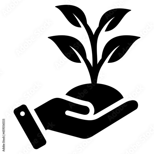 Growth Glyph Icon