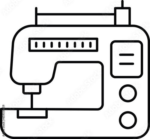 Sewing machine Vector Icon easily modified