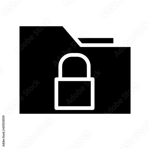 Folder Lock Security Icon