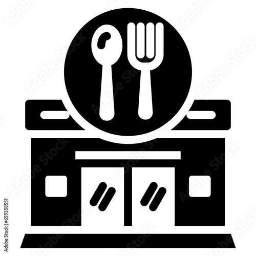 Restaurant Glyph Icon