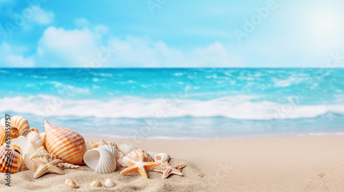 Summer holiday on tropical sea sandy beach