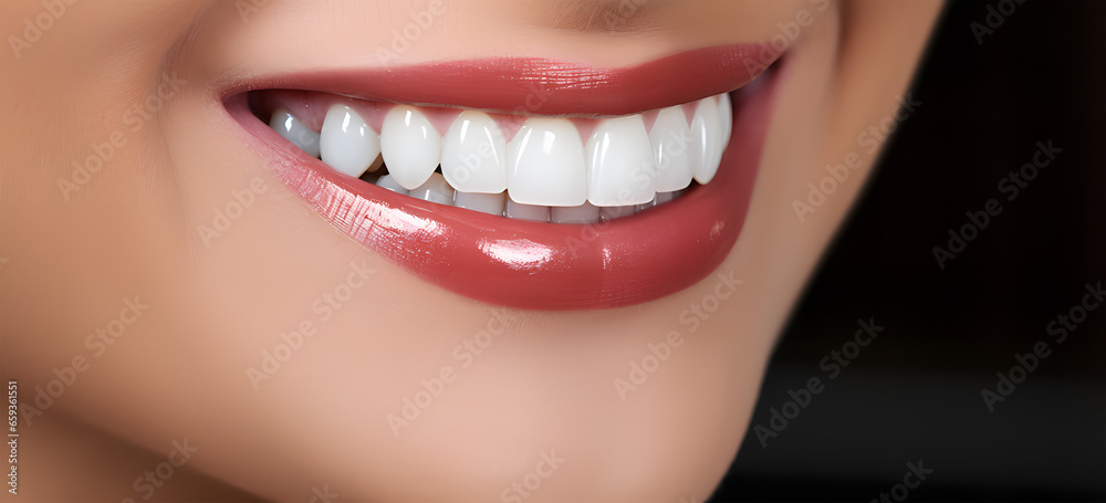 a woman smiling with a beautiful tooth ai generative a woman smiling with a beautiful tooth ai generative