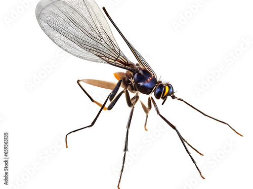 dragonfly on white