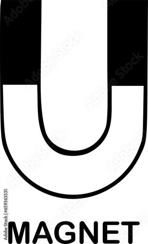 magnet icon vector symbol design illustration