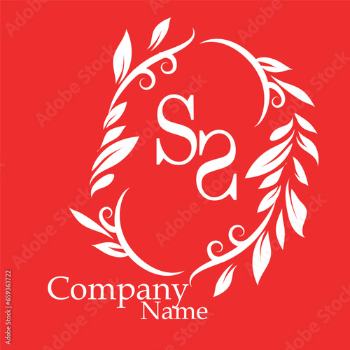s logo royal for business and new company in red and white
