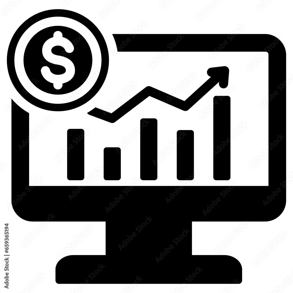 Trading Glyph Icon Trading Glyph Icon